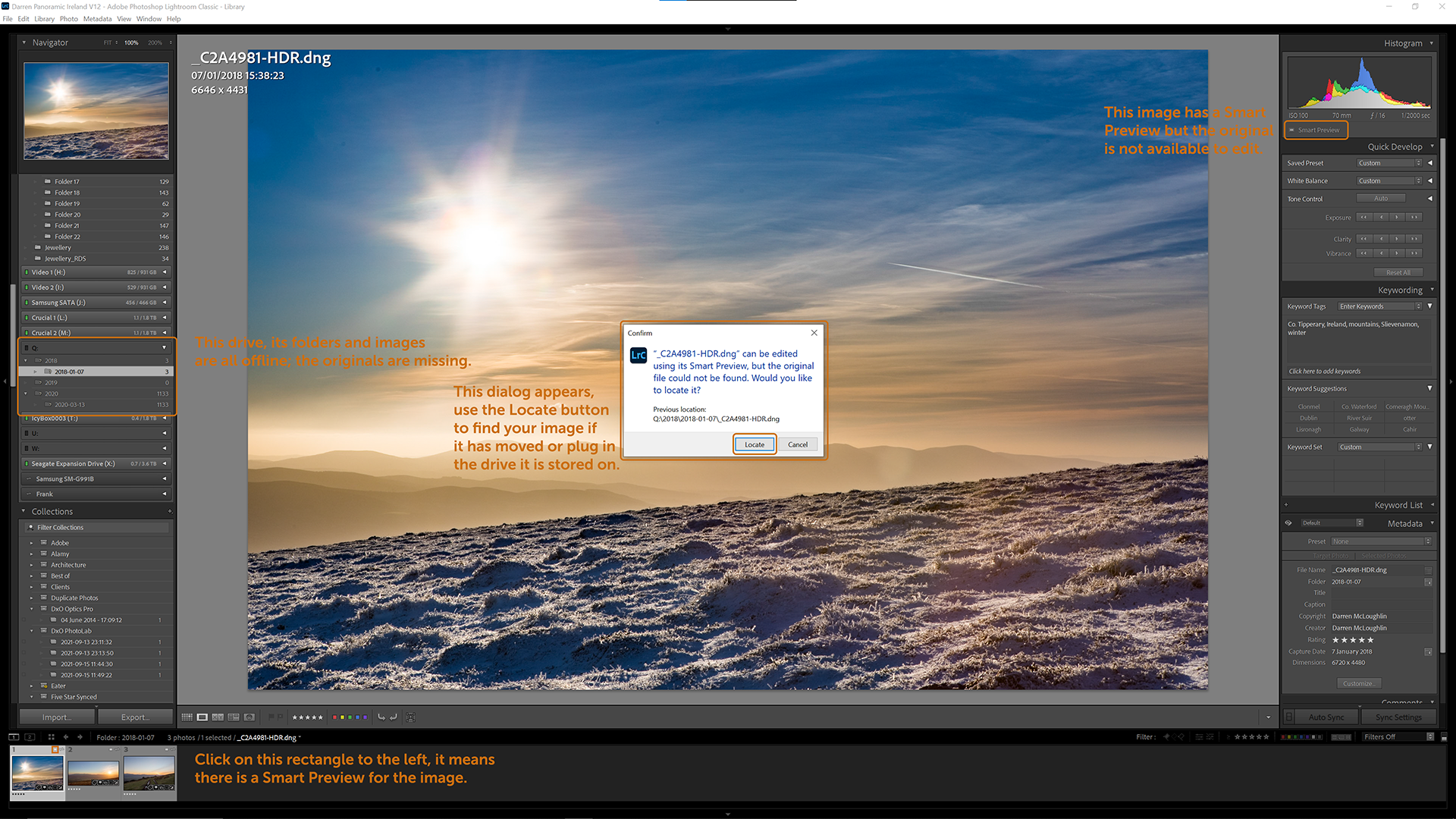 Locate Missing Photos in Adobe Lightroom from Smart Previews Locate Missing Photos in Adobe Lightroom from Smart Previews