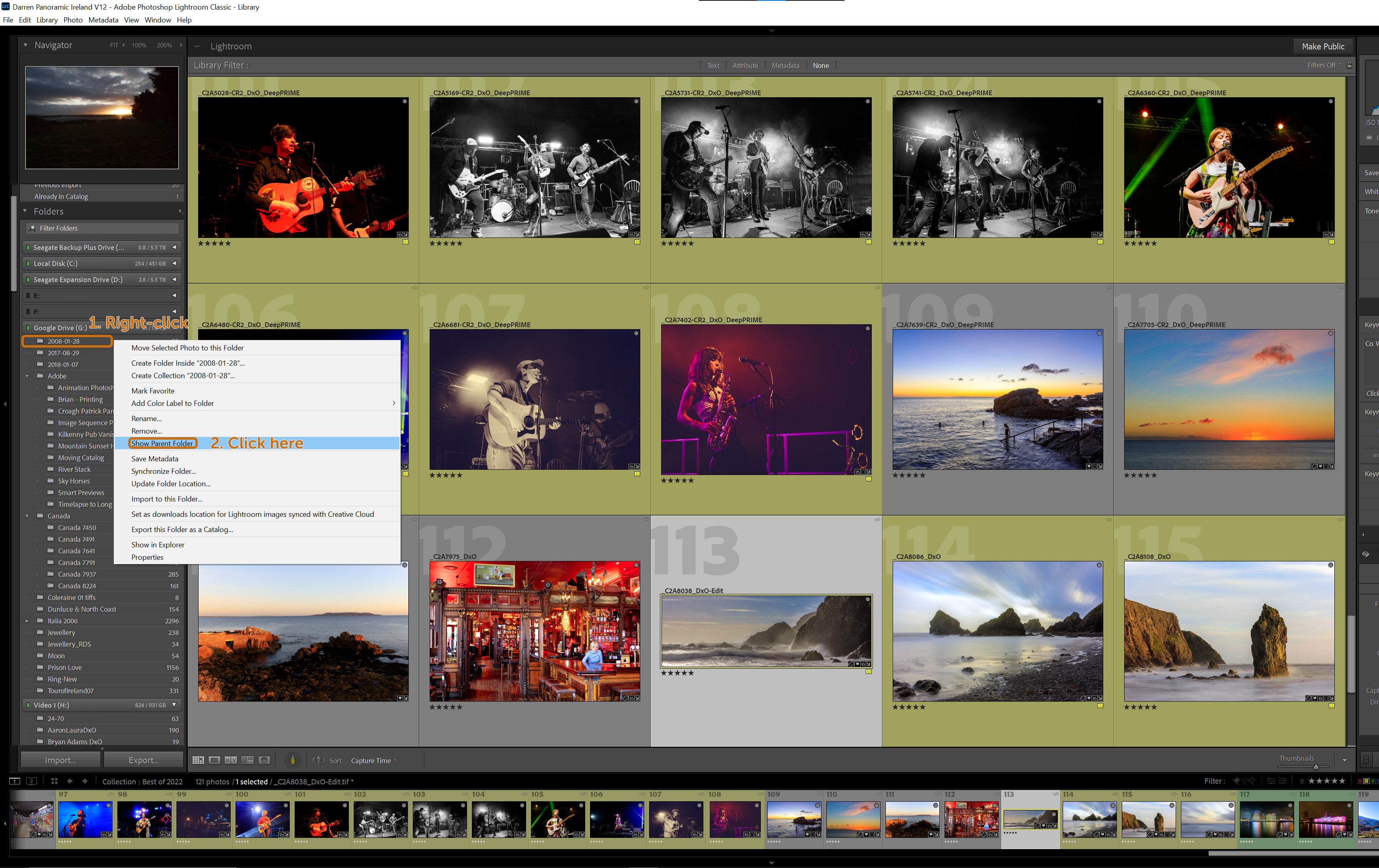 Adobe Lightroom Image Management - Show Parent Folder Adobe Lightroom Image Management - Show Parent Folder