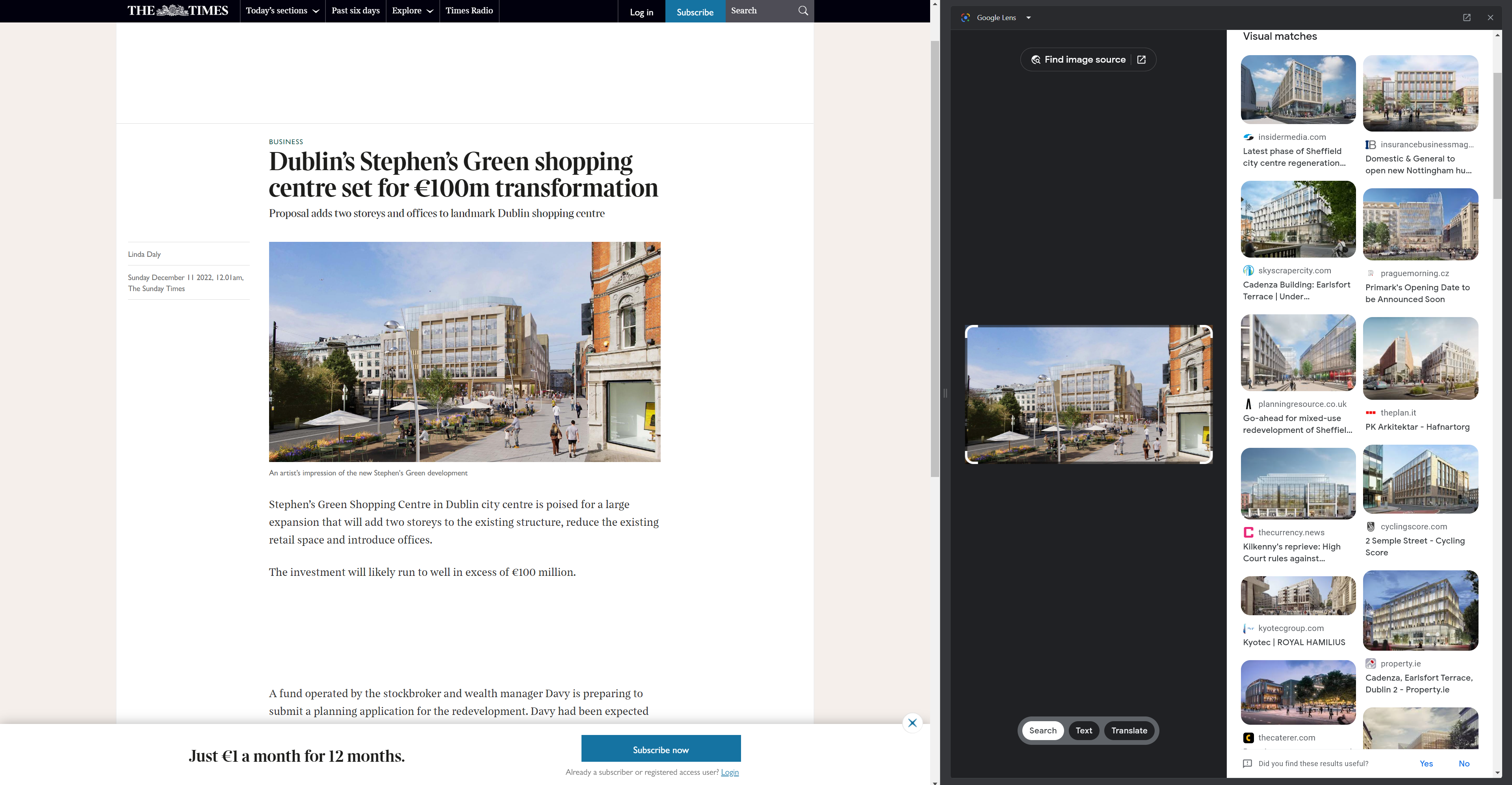 Artist's impression of the new design for Saint Stephen's Green Shopping Centre and Some Generic Equivalents Artist's impression of the new design for Saint Stephen's Green Shopping Centre and Some Generic Equivalents
