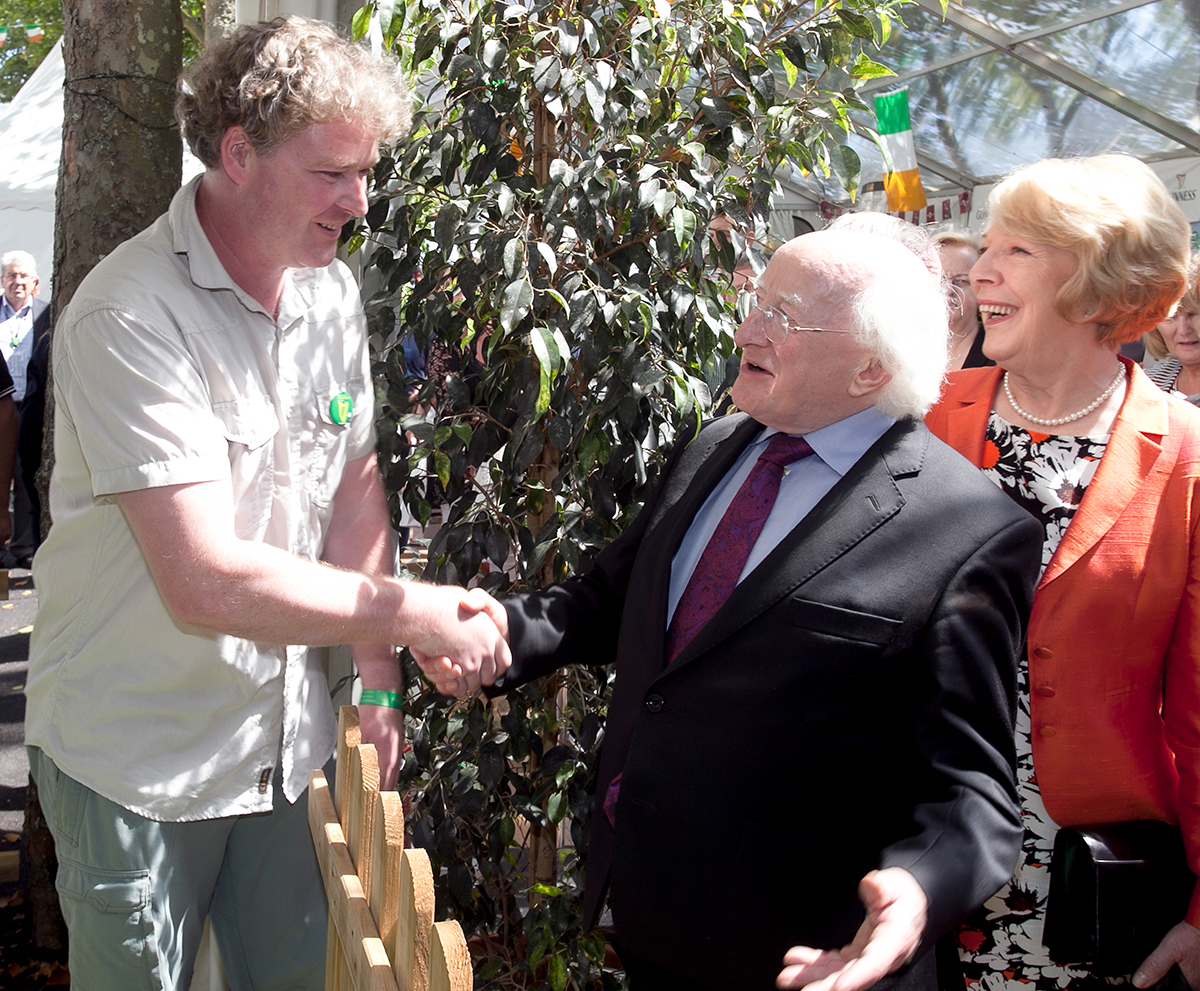 Darren (me) meeting Irish President Michael D. Higgins Image