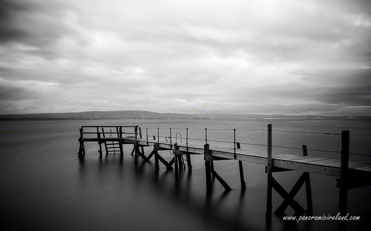 Holywood jetty on overcast day