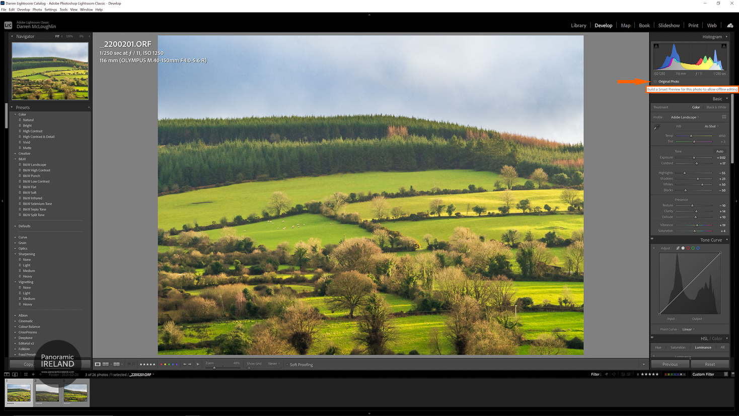 Adobe Lightroom Develop Module Create Smart Preview Adobe Lightroom Develop Module Create Smart Preview