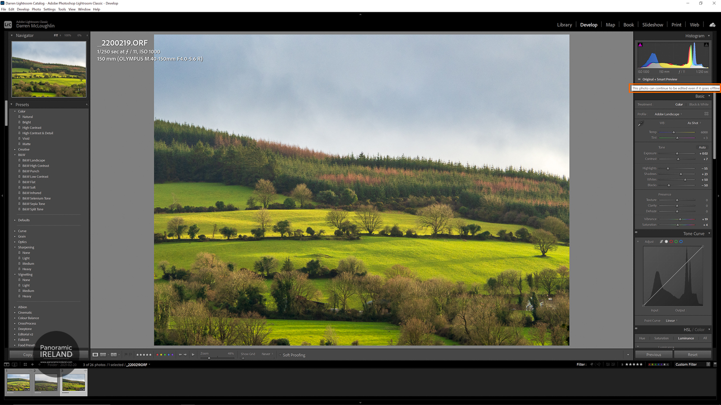 Adobe Lightroom Develop Module Confirm Smart Preview Adobe Lightroom Develop Module Confirm Smart Preview