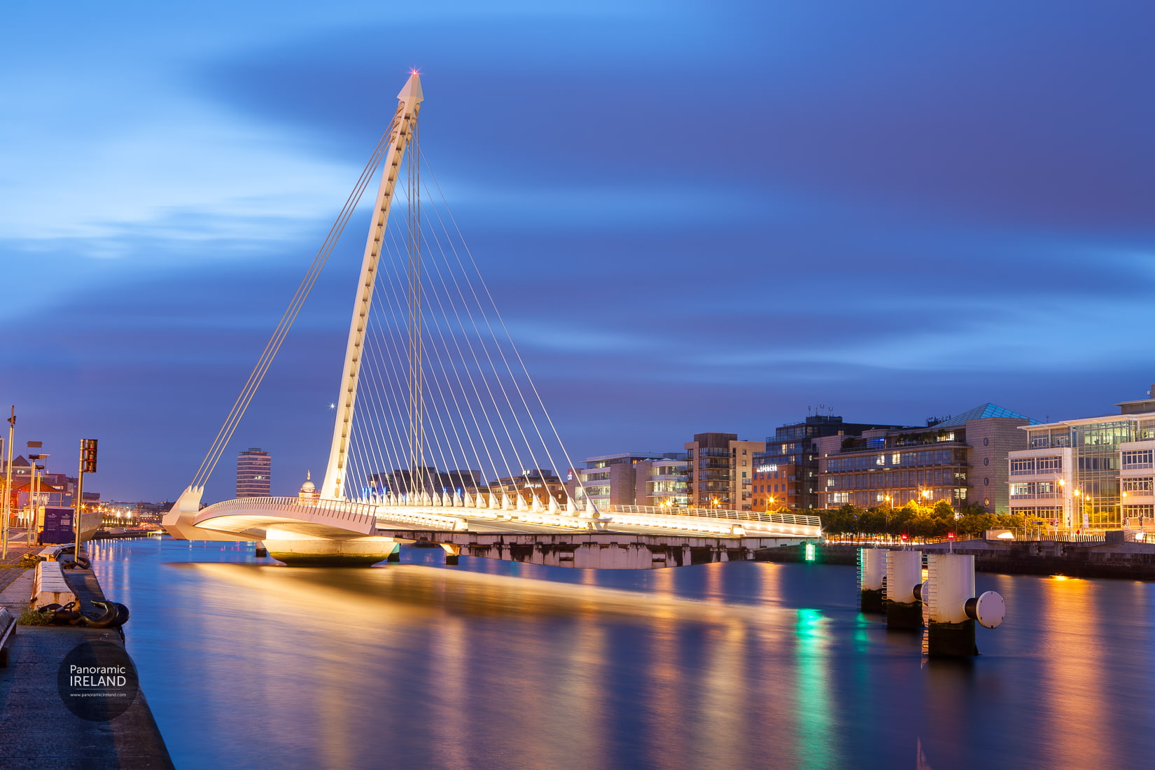 Samuel Beckett Bridge, Dublin - Closed for Maintenance at Night