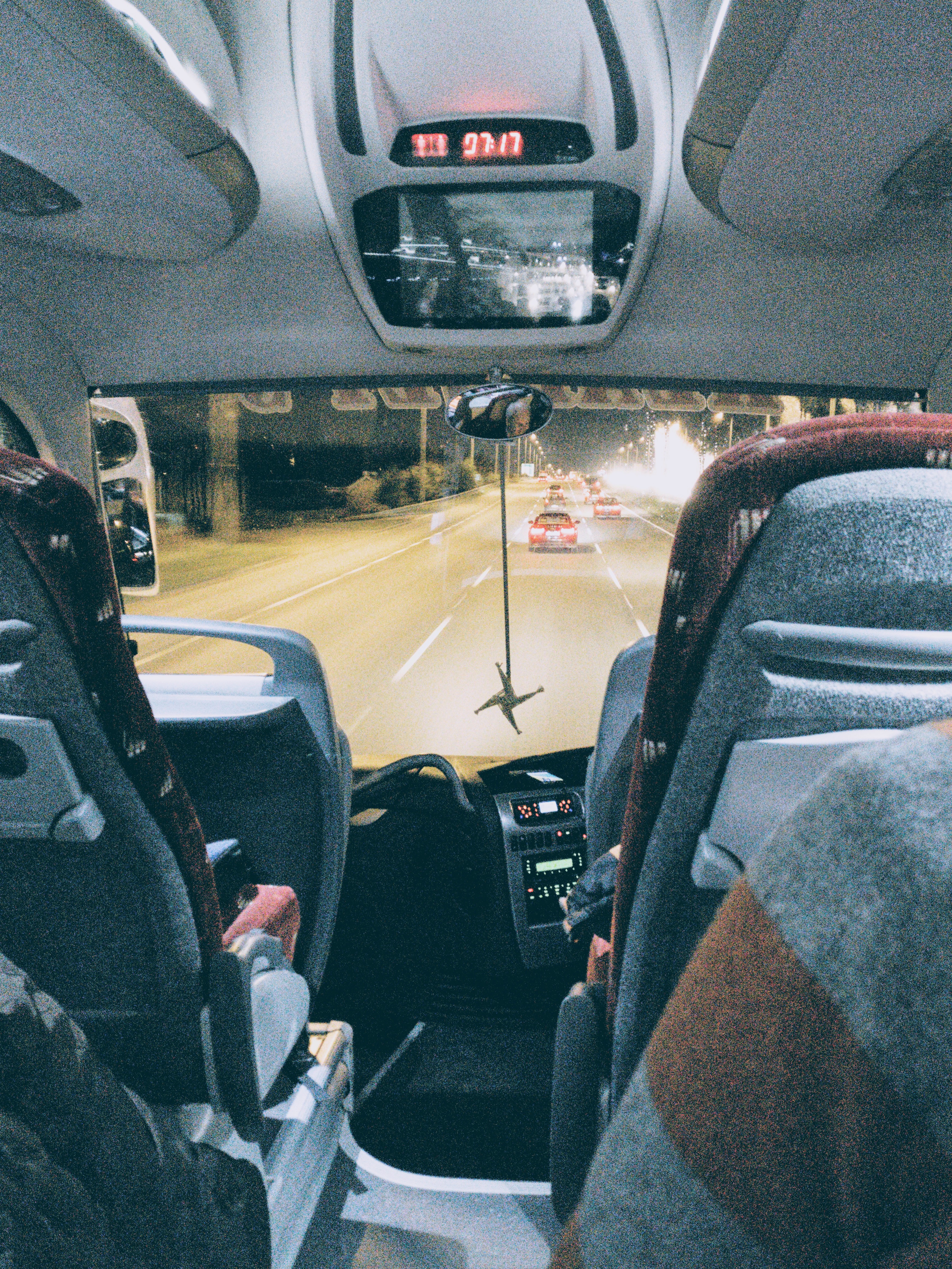 Saint Brigid's Cross on a bus Saint Brigid's Cross on a bus