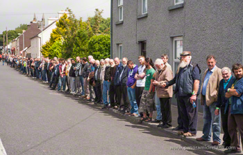 Main Street Ballymoe filled with (not quite) 1000 beards