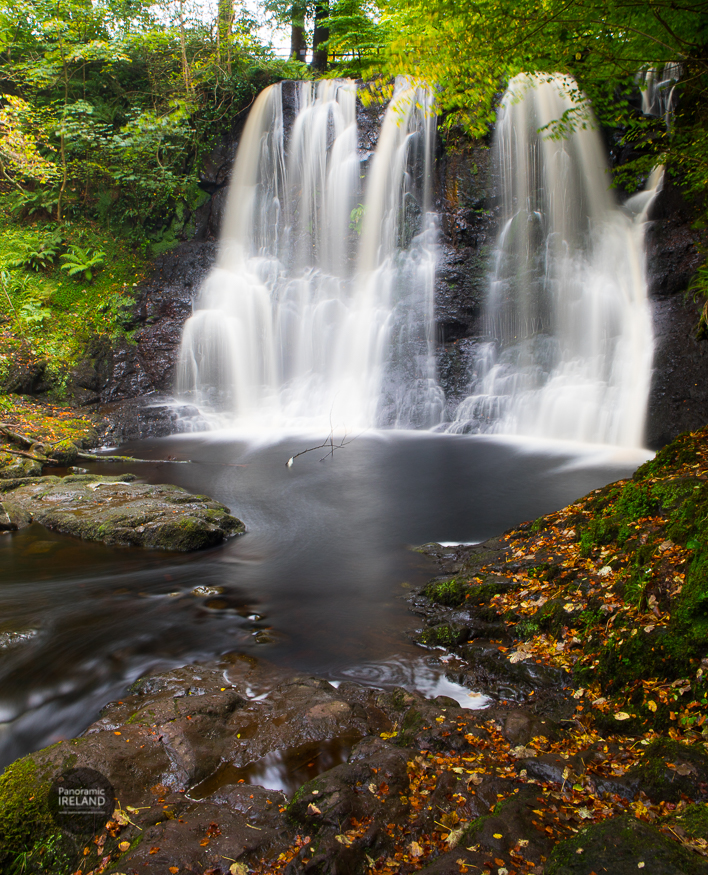 An Irish Waterfall Scene in Autumn An Irish Waterfall Scene in Autumn