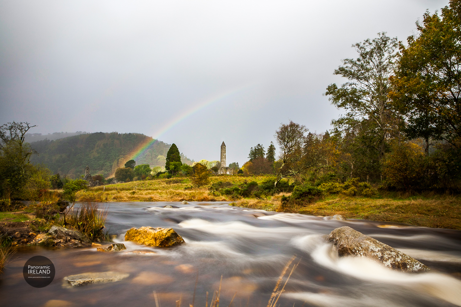 Rainbow over Glendalough, Wicklow Rainbow over Glendalough, Wicklow