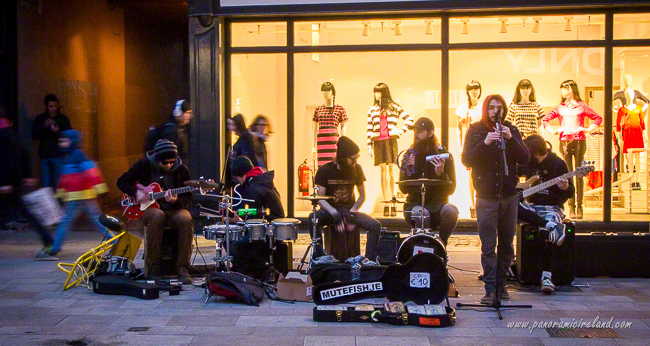 Mutefish Band Performing on Graft Street Dublin