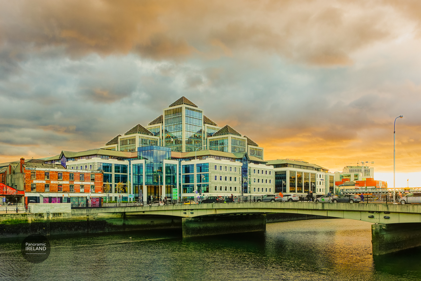 City Quay Dublin, the River Liffey and the proposed development City Quay Dublin, the River Liffey and the proposed development