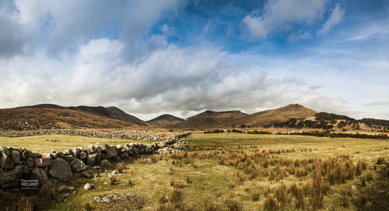Stone walls of the Mourne Mountains, County Down Stone walls of the Mourne Mountains, County Down
