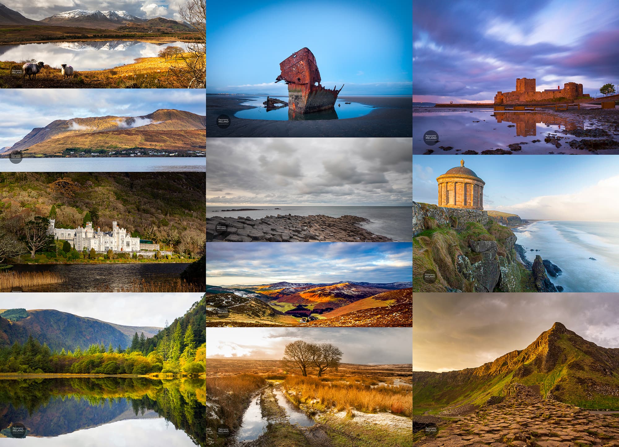 Ireland Winter Collage - Panoramic Ireland