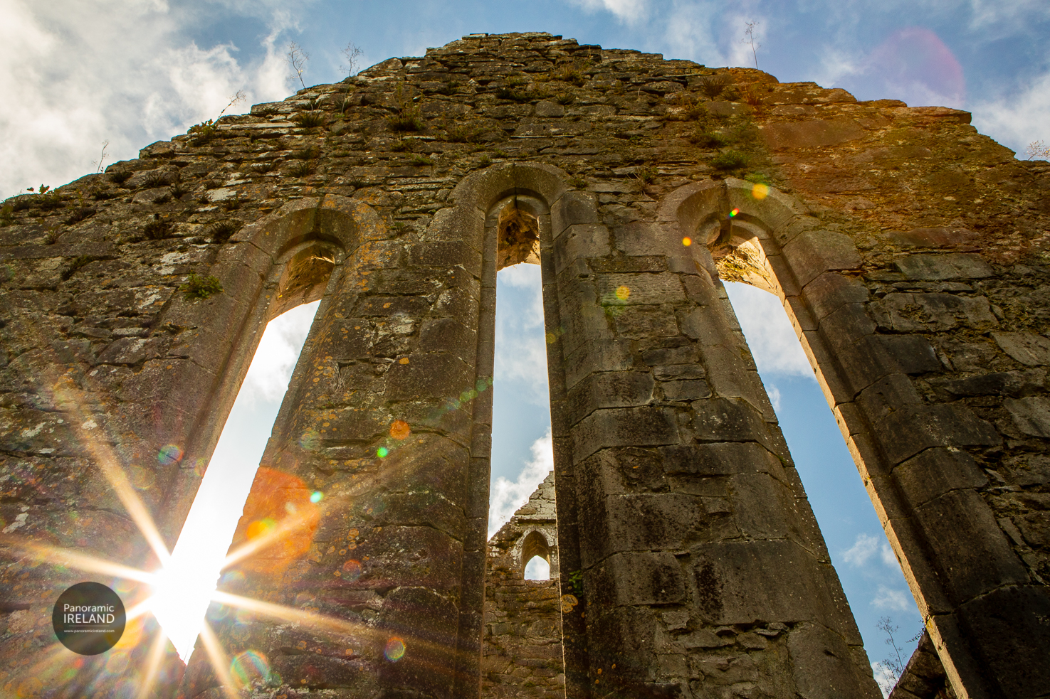 Old Stone Monastery, Contre-jour with Starburst Old Stone Monastery, Contre-jour with Starburst