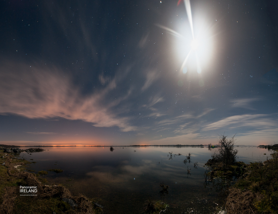 The west of Ireland nightscape panorama