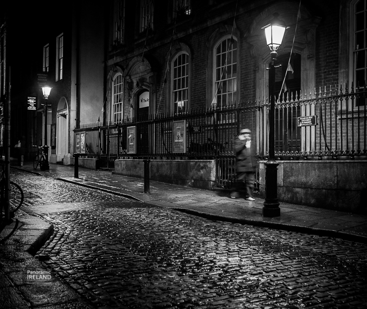 Noir black and white street photography from the streets of Dublin