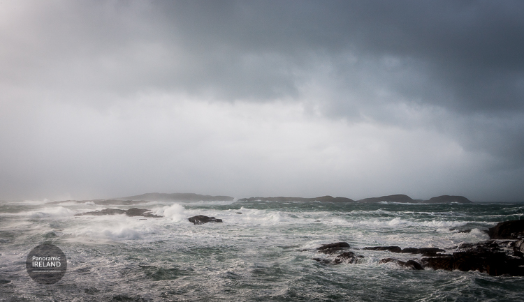 Storm Darwin as it hit the Galway coast of Ireland, 12th February 2014