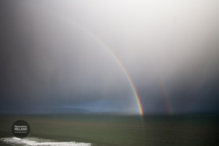 Double rainbow over the North Atlantic from the Northern Irish coastline