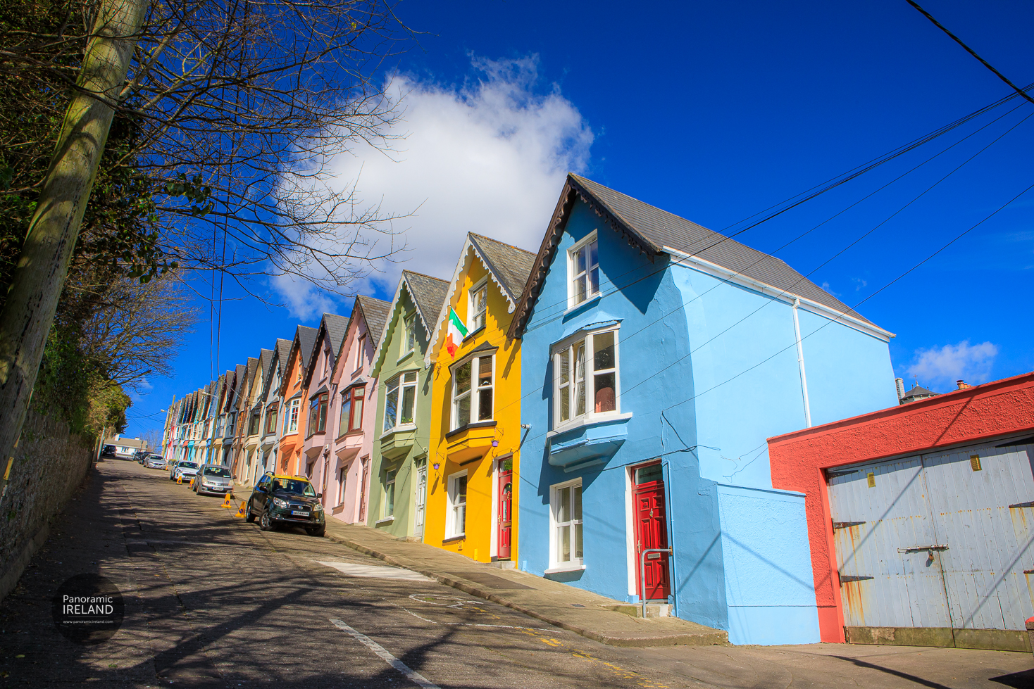 Colourful Deck of Cards Houses in Cobh, County Cork, Ireland Colourful Deck of Cards Houses in Cobh, County Cork, Ireland