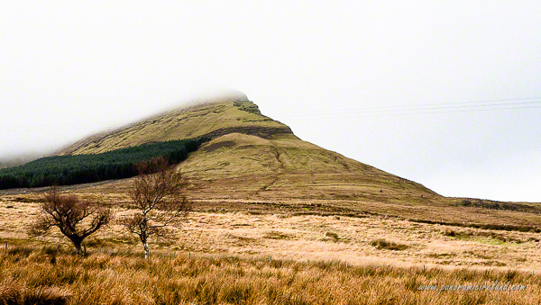 Mountain cover by low cloud, Sligo