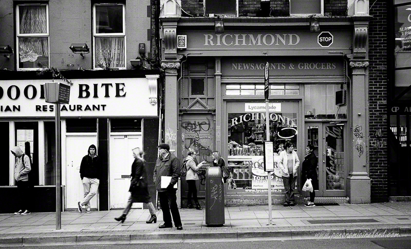 Waiting for the bus in Dublin