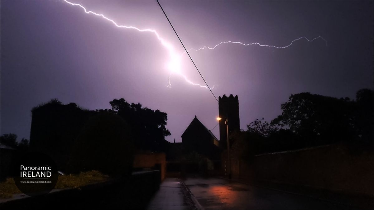 Lightning Over the Church, Ireland