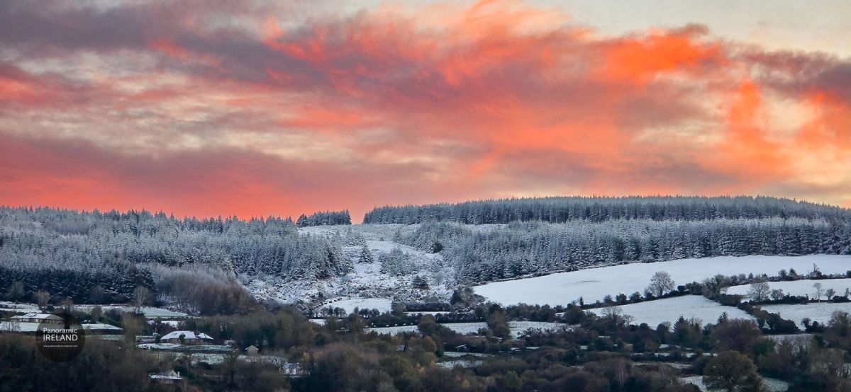Red Sky at Night, Shepherd&#039;s Delight - Snow in Ireland Ahead of Storm Bert
