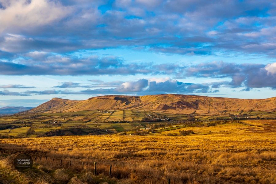 Golden Light in the Sperrins, Spurs and Geography