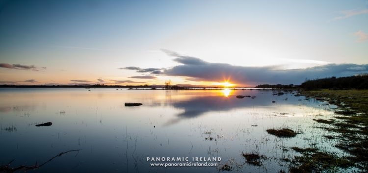 Panoramic Ireland - Sunset at the Lake