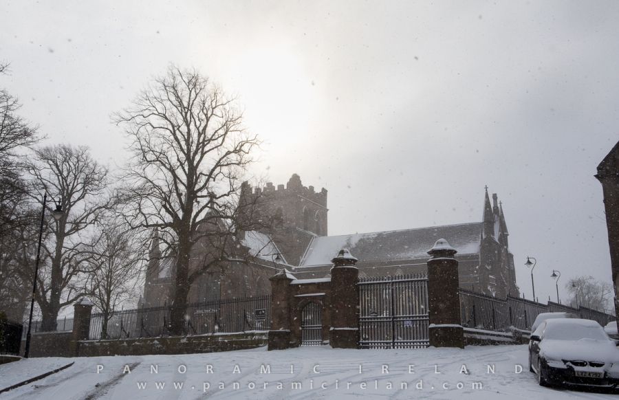 Saint Patrick&#039;s Cathedral (CofI) Armagh in Snow