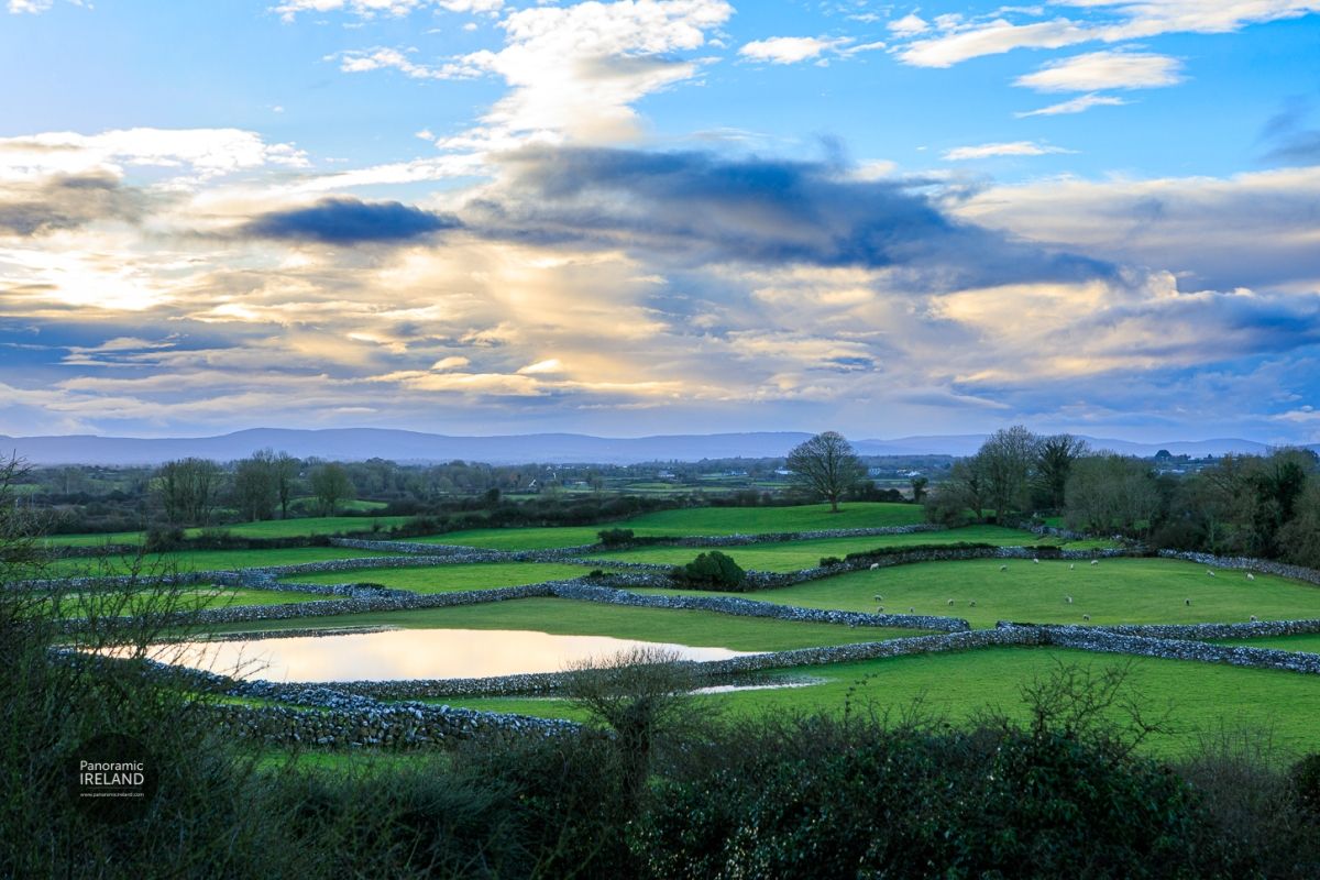The Green Winter Landscape in Ireland