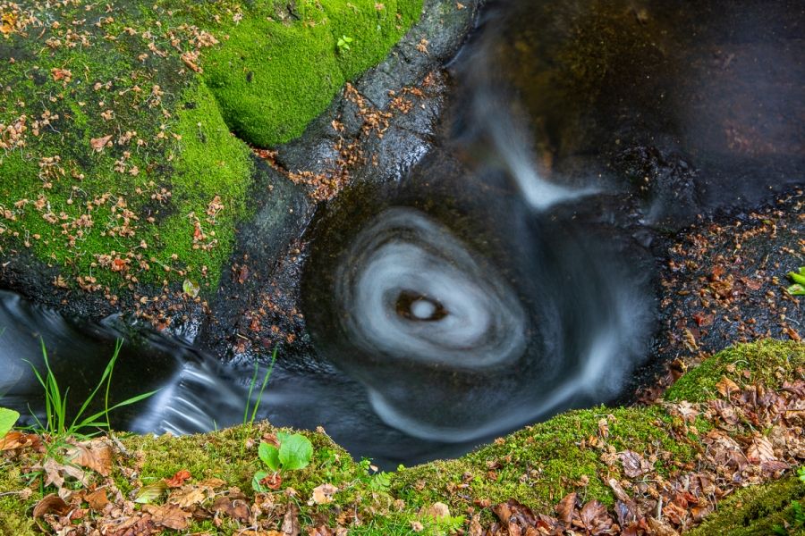 Swirling Water in the Irish Countryside