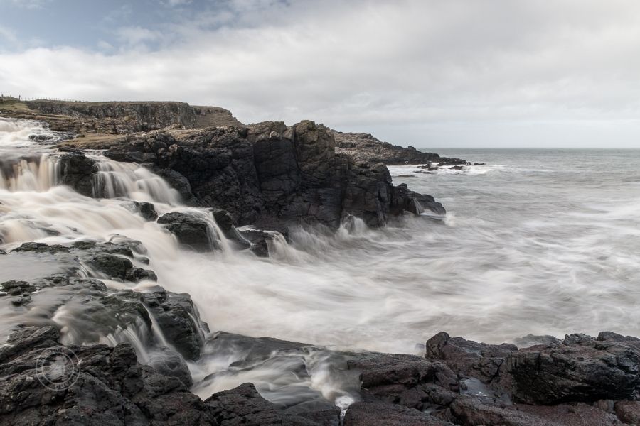 Waterfall to the Ocean - Landscape Photography