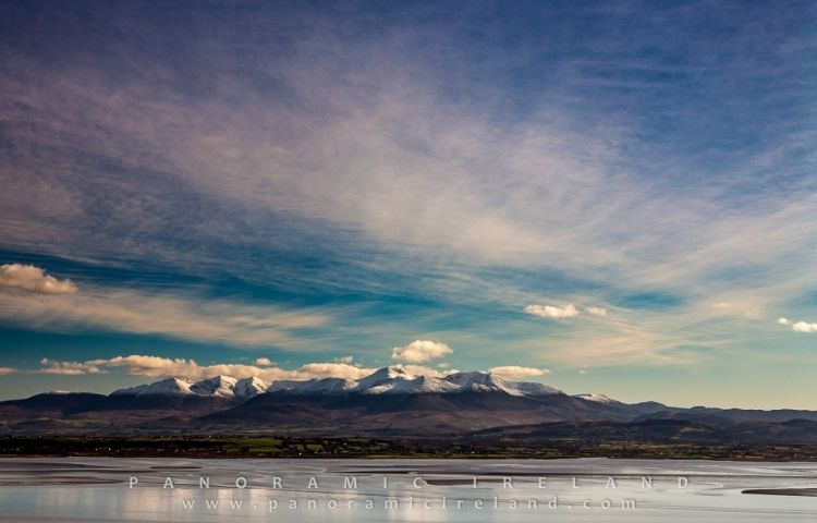 Snow in Co. Kerry, as seen from Dingle