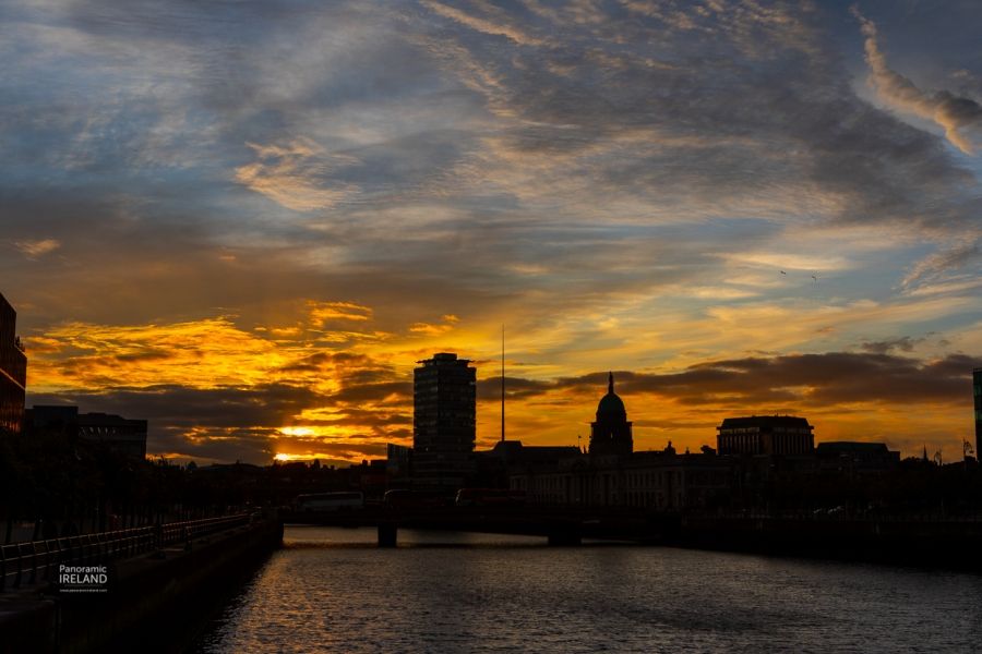 Sunset Silhouette in Dublin