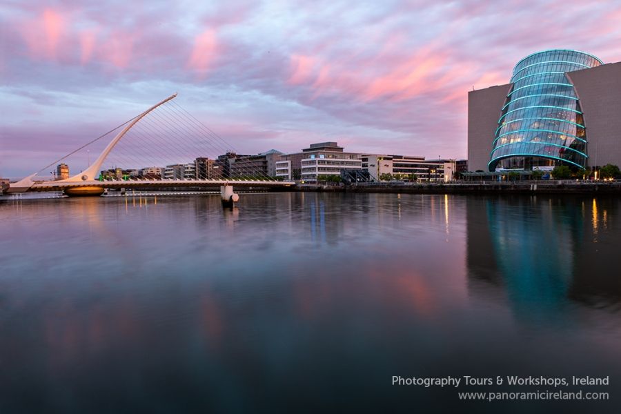 Cloud over Dublin&#039;s Convention Centre and Samuel Beckett Bridge