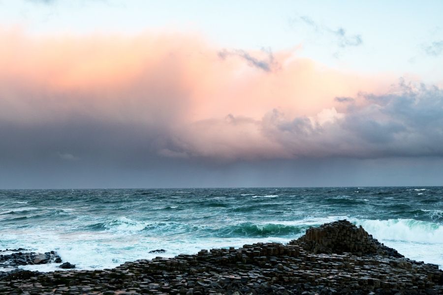 Stormy Day at the Giant&#039;s Causeway