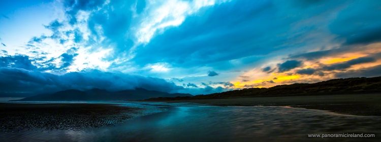Panoramic Photography of The Mournes at Sunset