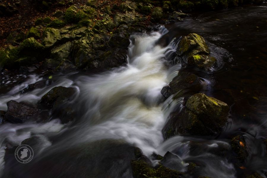 The Stream, Flowing Water Over Rocks