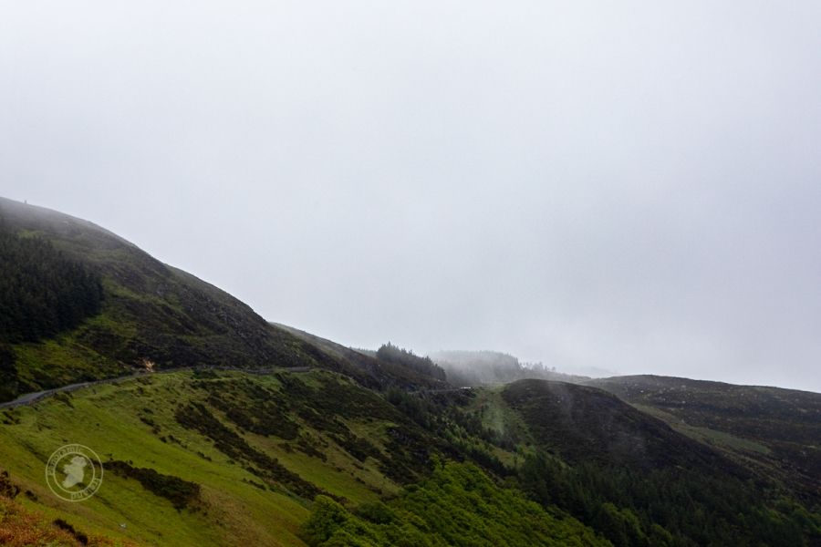 Wisping cloud and soft landscapes of the Irish mountains