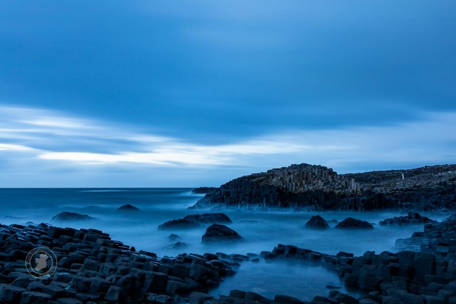 After sunset, Blue Hour at the Giant&#039;s Causeway