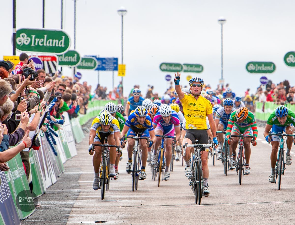Mark Cavendish, Cyclist and World&#039;s Greatest Sprinter Retires - Seen Here Winning in Tour of Ireland, Galway 2008