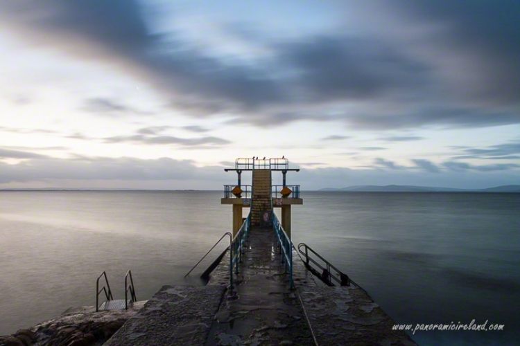 Early morning, just before sunrise at Blackpool diving tower, Salthill